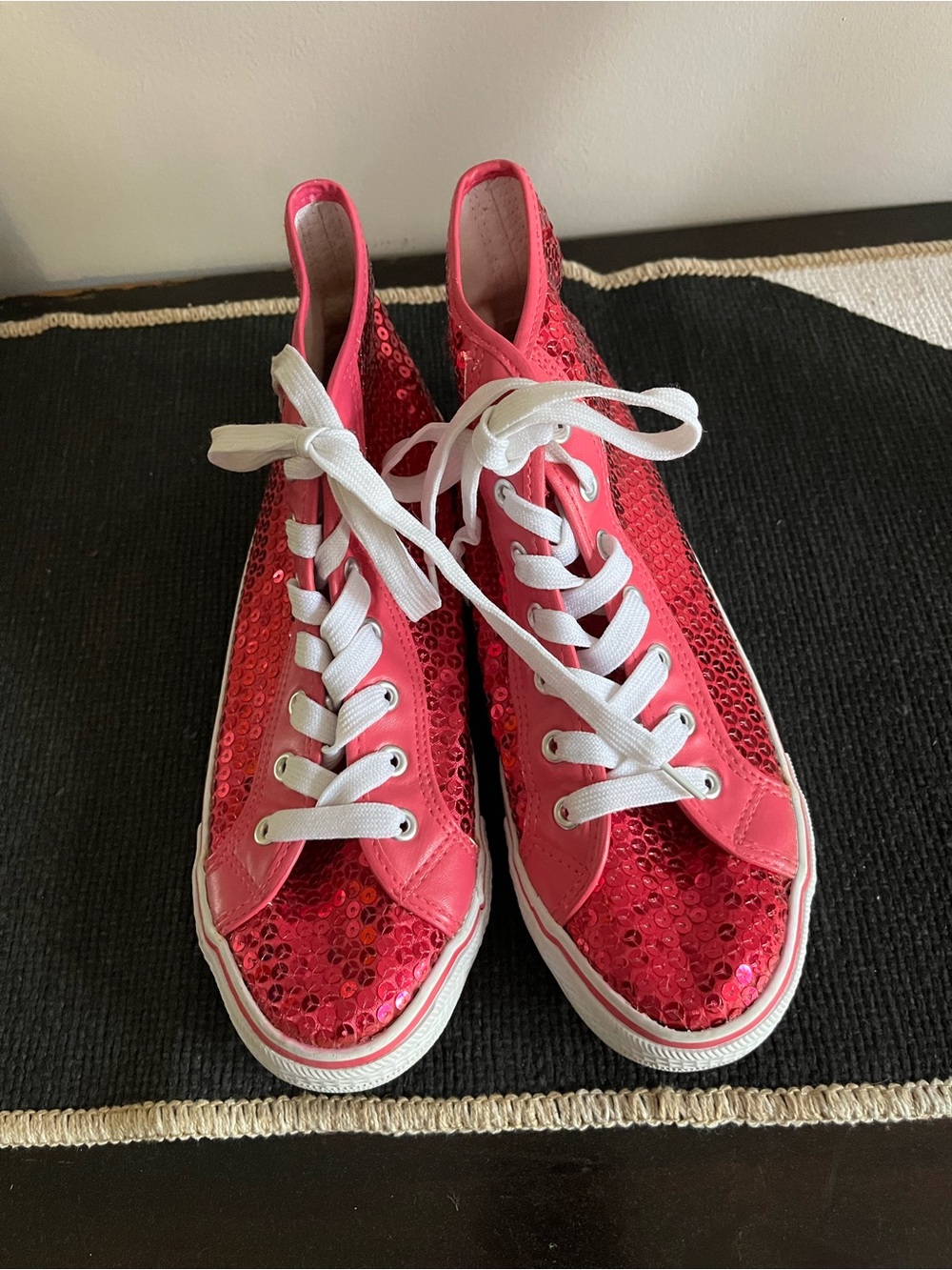 Balera Pink Sequin  HighTopFashion Sneakers